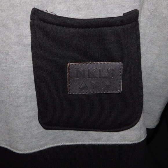 NKLS Mens XL Black Gray Crewneck Sweatshirt - Picture 5 of 11
